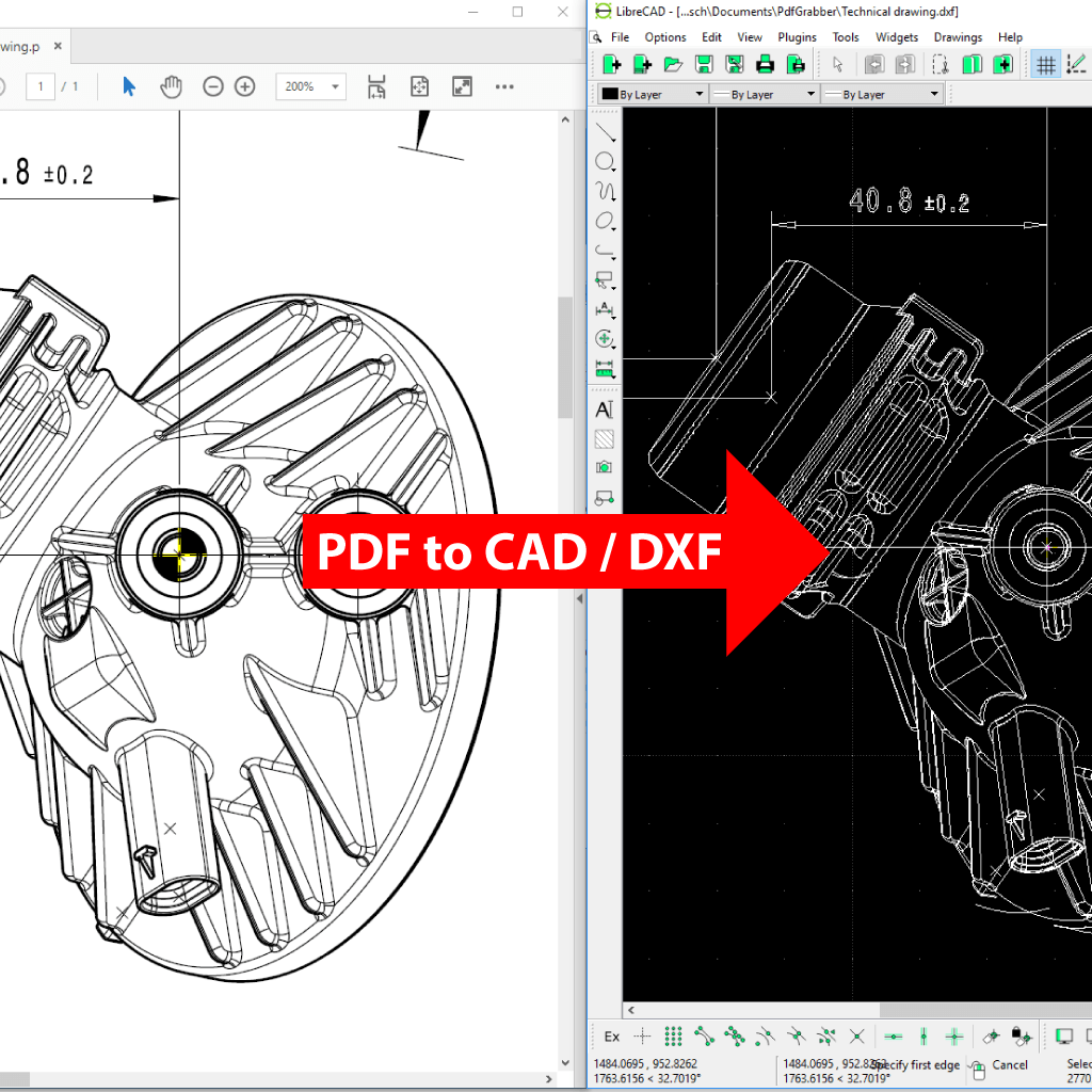 Pdf to cad