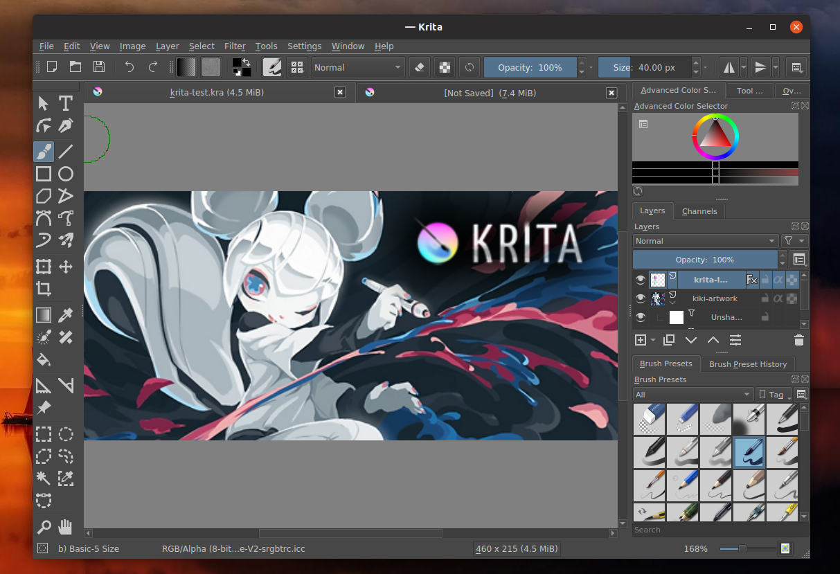 Krita digital screenshots photoshop alternatives software linux deevad seasons four program illustrator top ubuntu artists deviantart