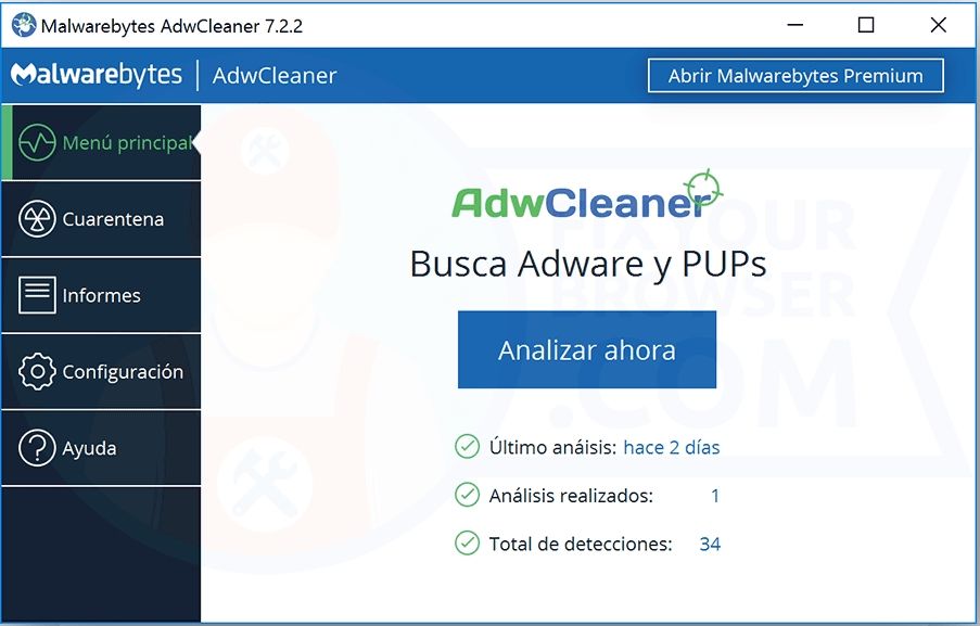 Malwarebytes adwcleaner