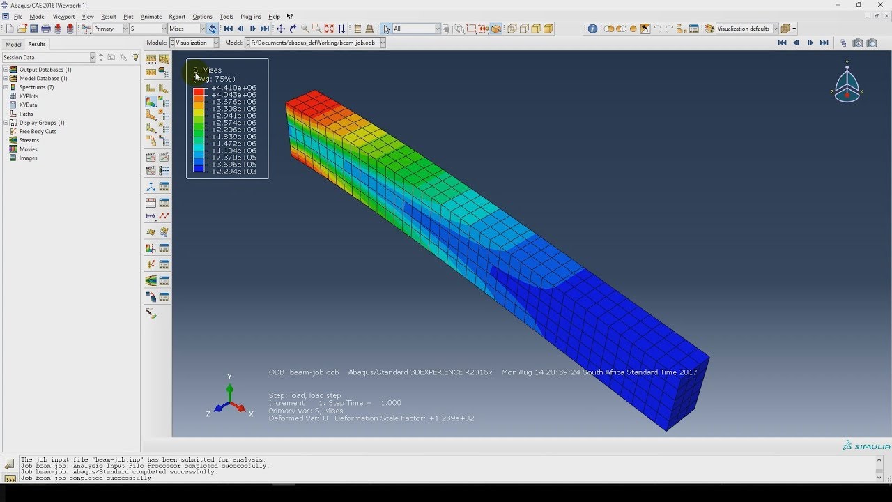 Abaqus cae rigid tutorial wall box crush impact analytical