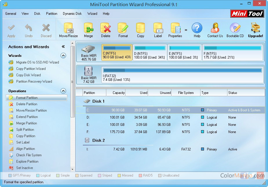 Minitool partition wizard