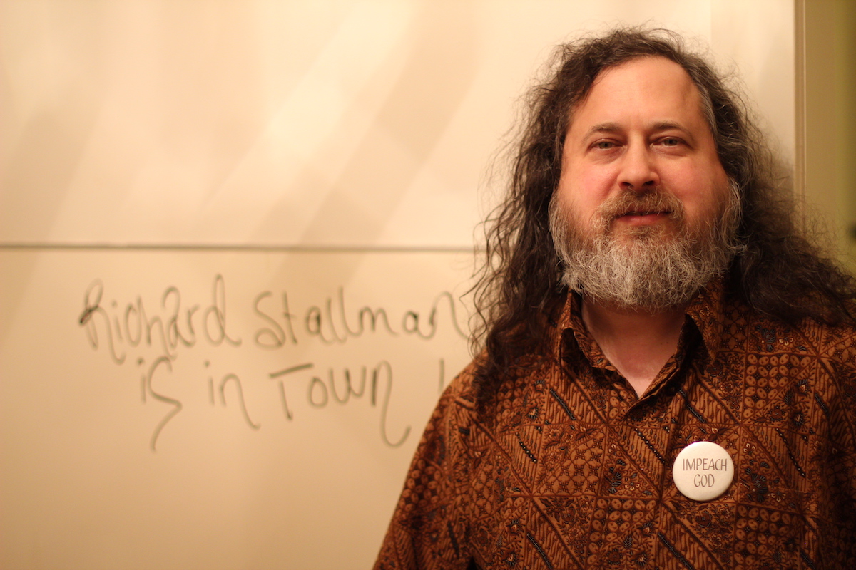 Programmers richard stallman gnu most founder influential open working today here rms hardware upon blessing crowdfunding bestows site wikimedia commons