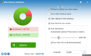 Wise memory optimizer