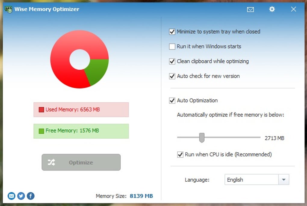 Wise memory optimizer