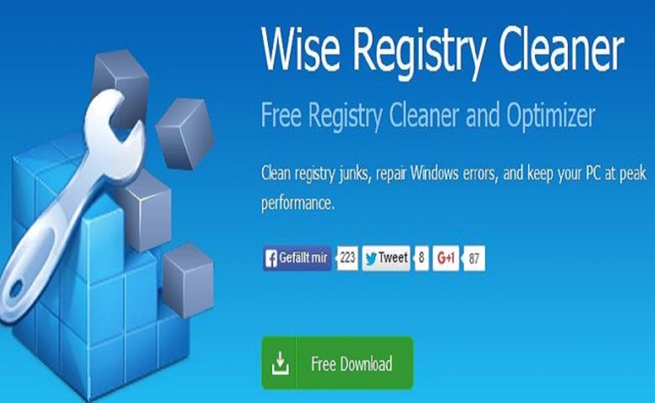 Wise registry cleaner